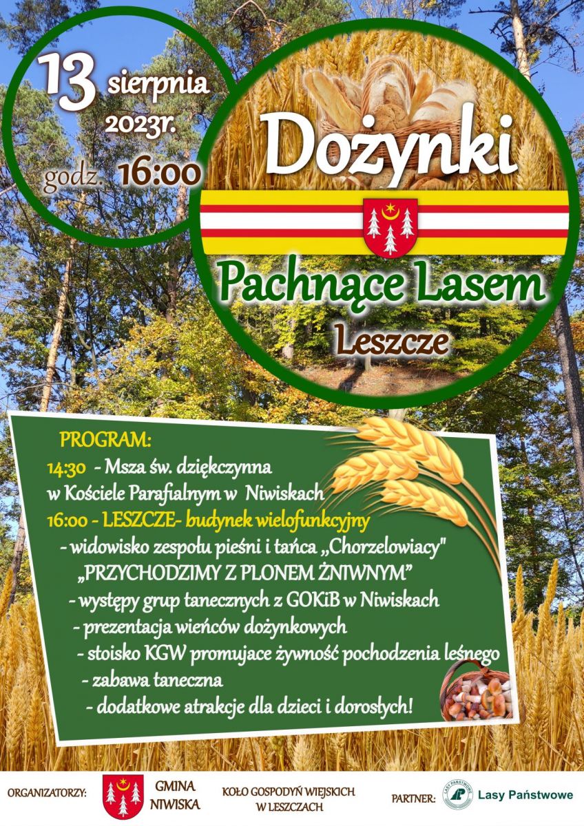 Dożynki pachnące lasem - Leszcze 13-08-2023