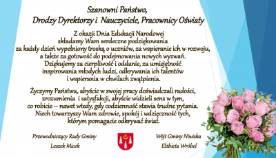 zdjęcie do
													 artykułu Życzenia z okazji Dnia Edukacji Narodowej
