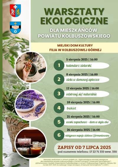 zdjęcie do
												 artykułu Gmina Kolbuszowa zaprasza do udziału w warsztatach ekologicznych