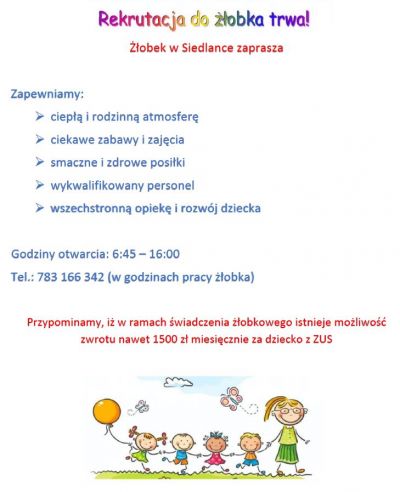 zdjęcie do
													 artykułu Rekrutacja do żłobka