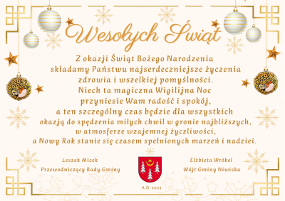 zdjęcie wprowadzające do artykułu: Życzenia bożonarodzeniowe