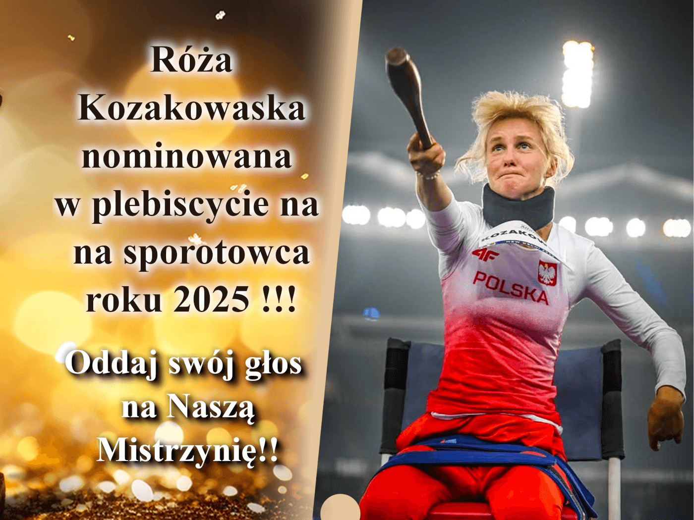 Róża Kozakowska mieszkanka gminy Niwiska  nominowana w plebiscycie Sportowiec Roku 2025!