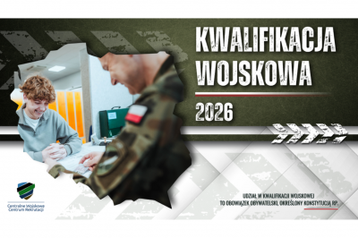 zdjęcie wprowadzające do artykułu: Terminy i miejsce Kwalifikacji Wojskowej 2026 r.