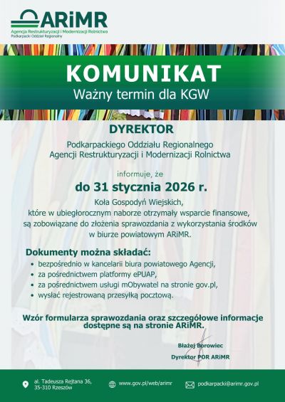 zdjęcie wprowadzające do artykułu: Sprawozdanie KGW za 2025 rok Sprawozdanie KGW za 2