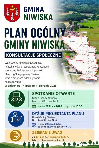 zdjęcie wprowadzające do artykułu: Konsultacje społeczne projektu planu ogólnego gmin