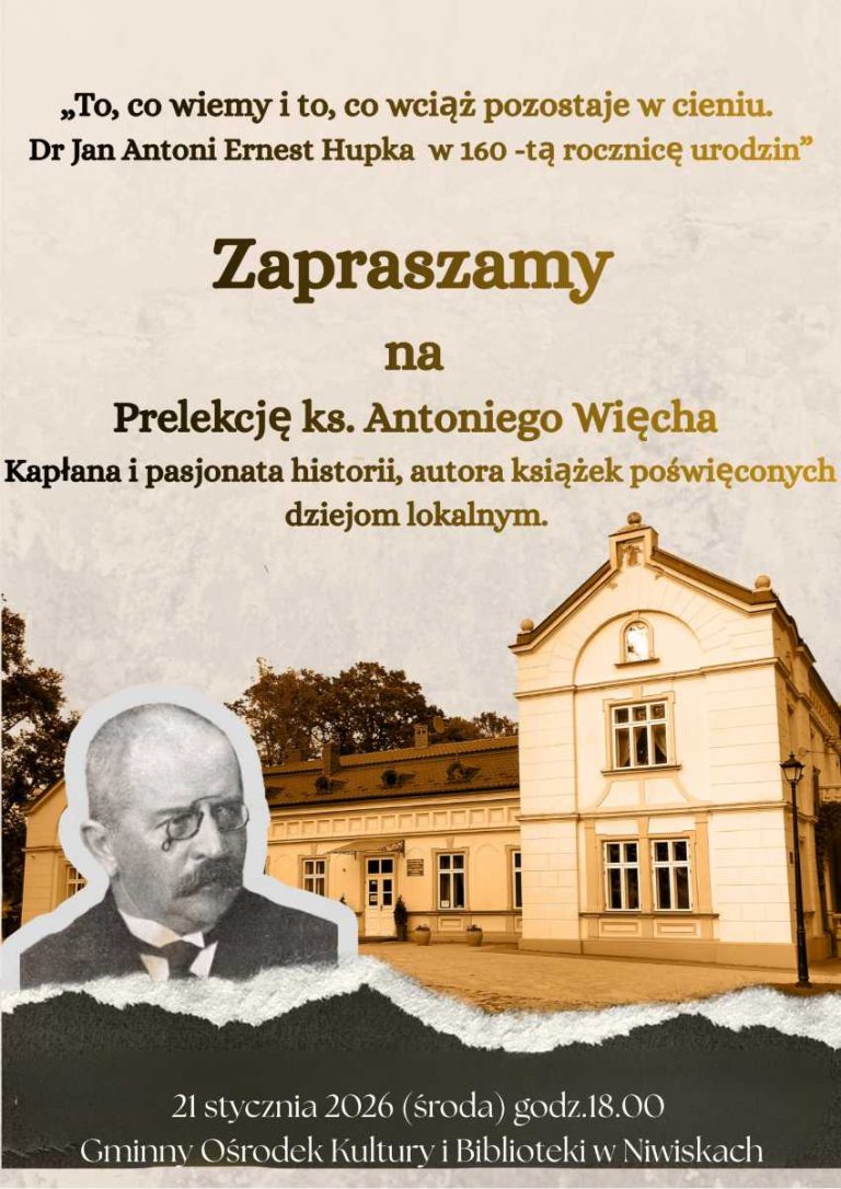 Zapraszamy na prelekcję ks. Antoniego Więcha